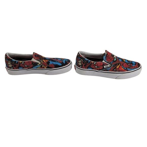Vans X Marvel Spider Man Slip‎ On Sneakers Mens 6 Womens 7.5 Streetwear Skater - Picture 5 of 15